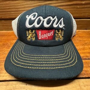 Coors Banquet Black and White Hat